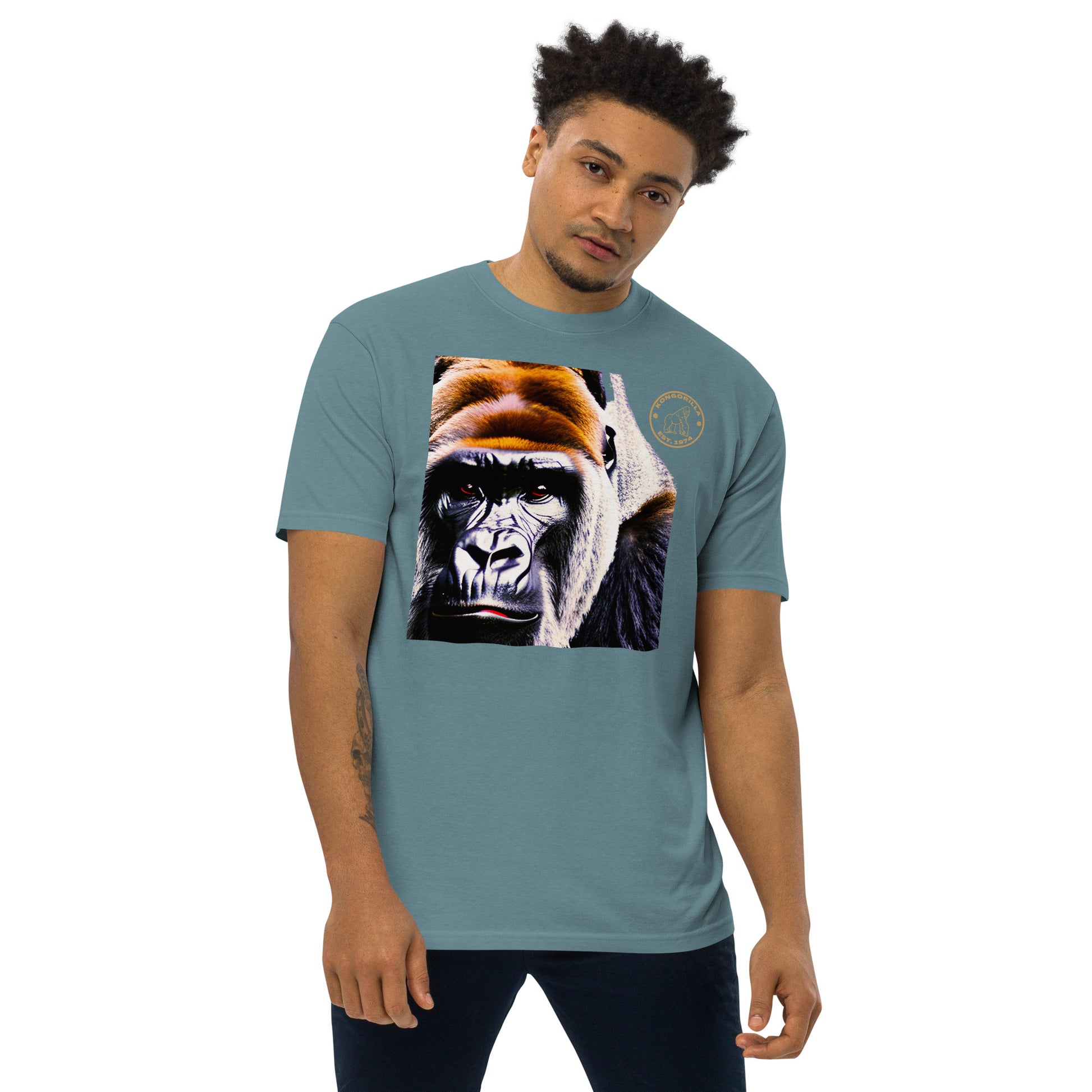 Kongorilla Men’s premium heavyweight T-shirt