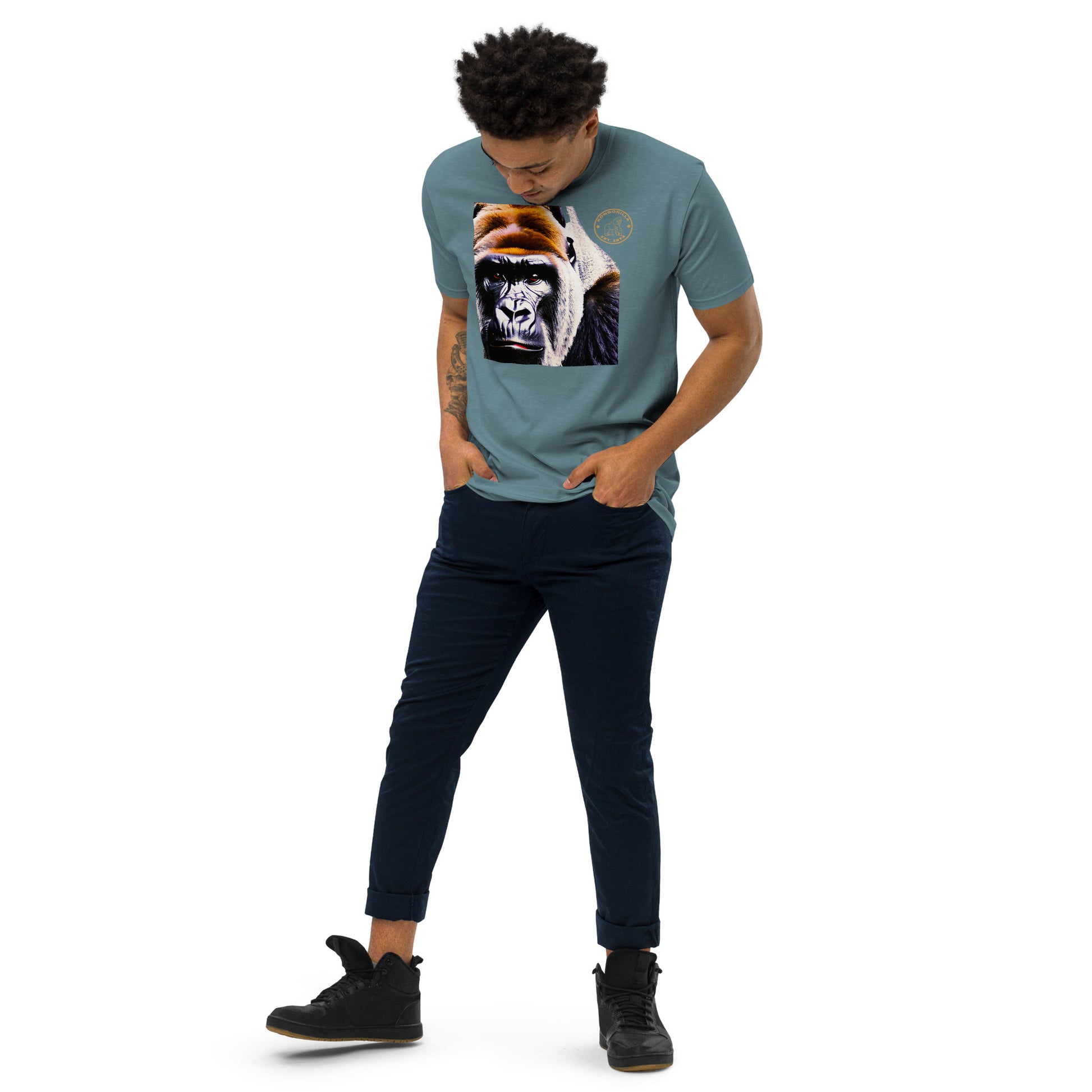 Kongorilla Men’s premium heavyweight T-shirt