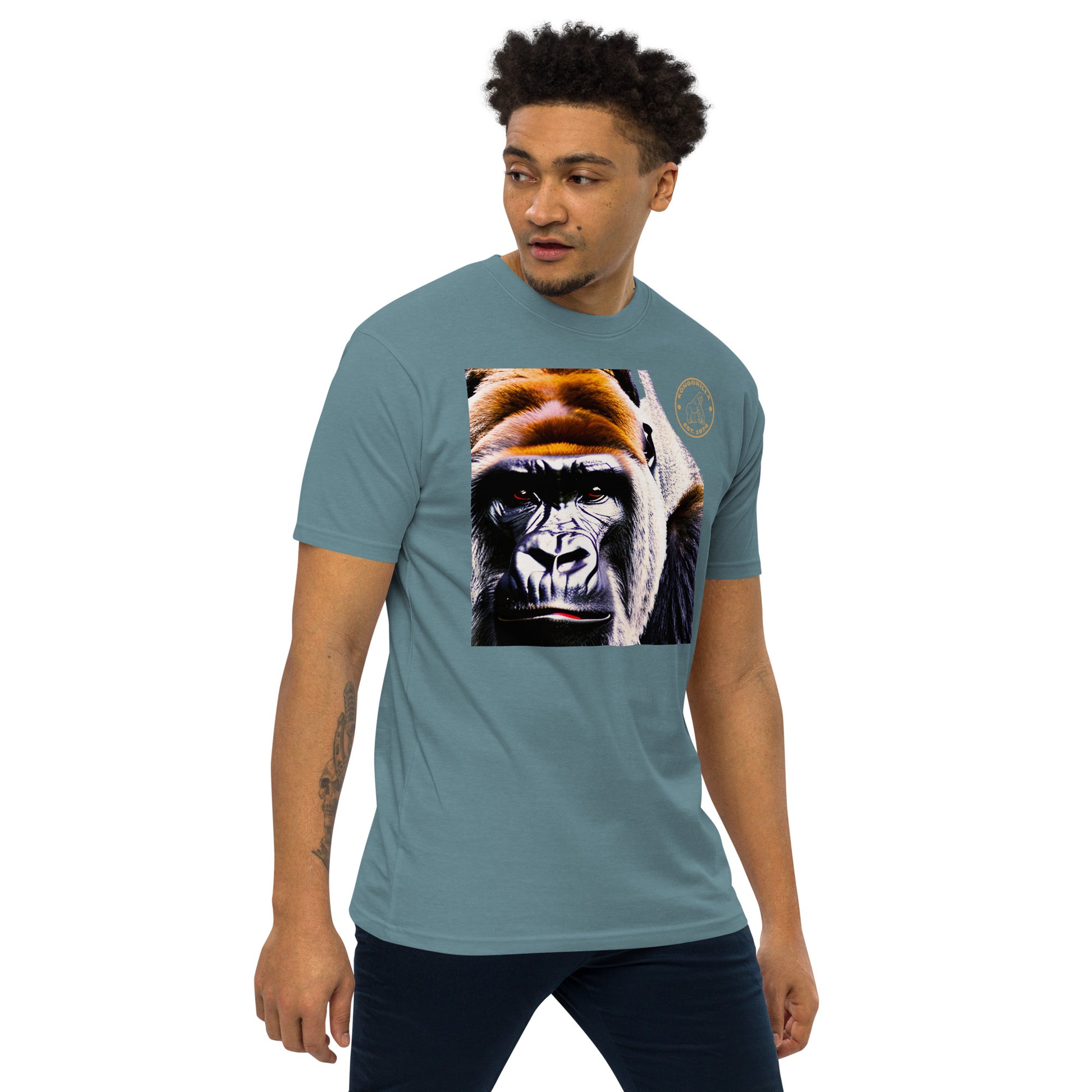 Kongorilla Men’s premium heavyweight T-shirt
