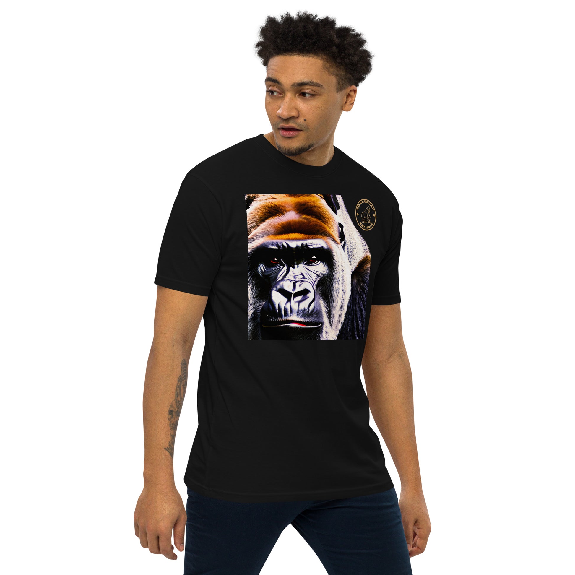 Kongorilla Men’s premium heavyweight T-shirt