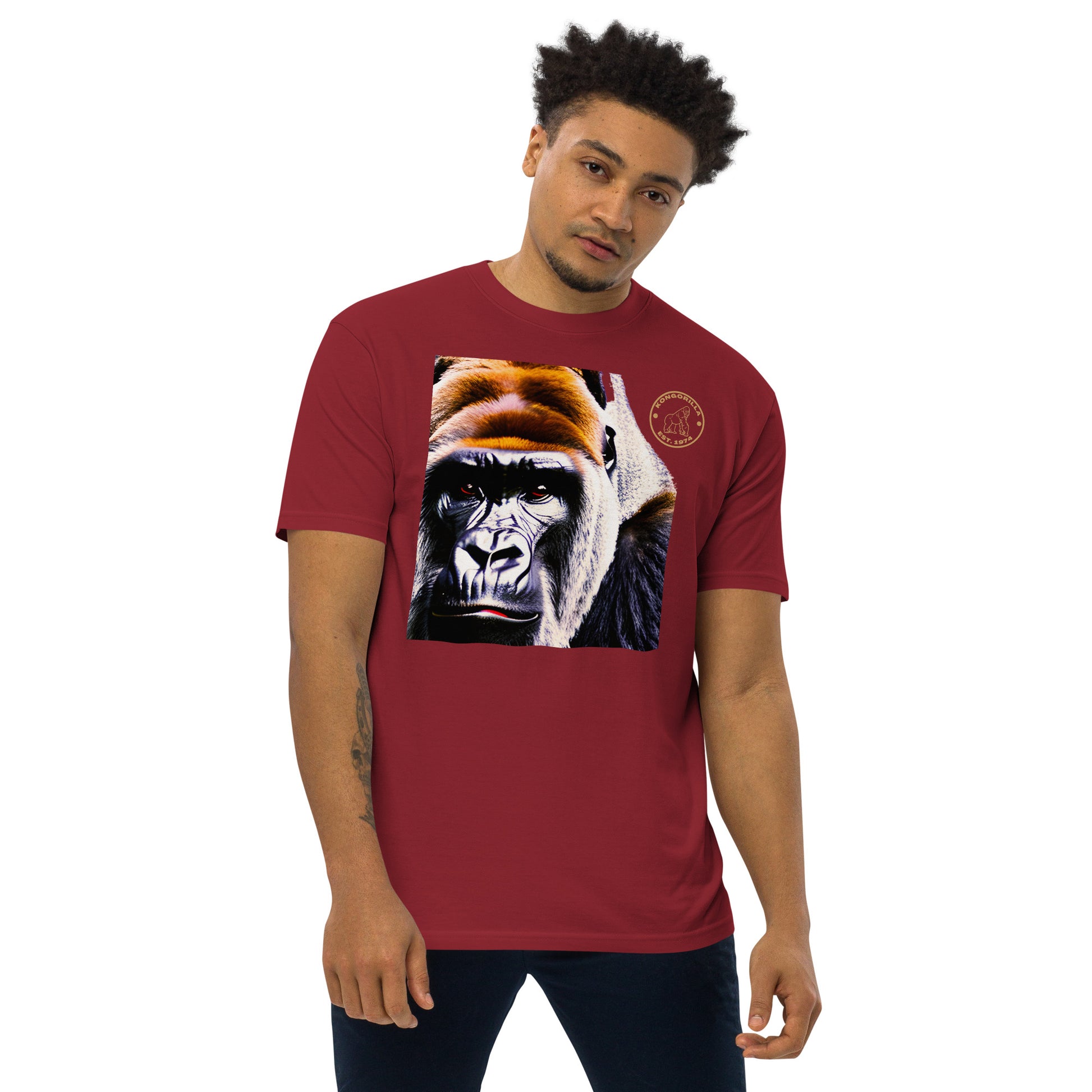 Kongorilla Men’s premium heavyweight T-shirt