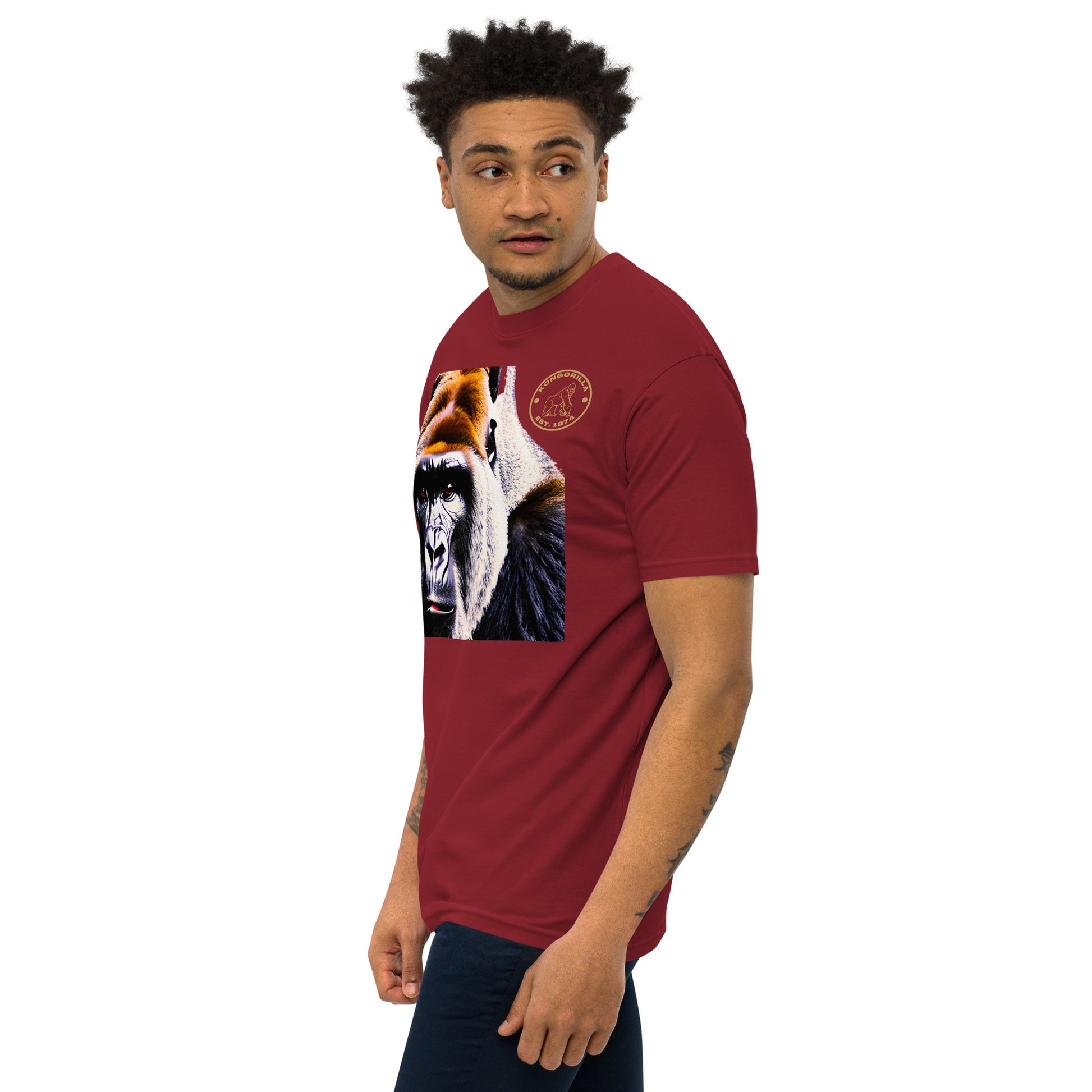 Kongorilla Men’s premium heavyweight T-shirt