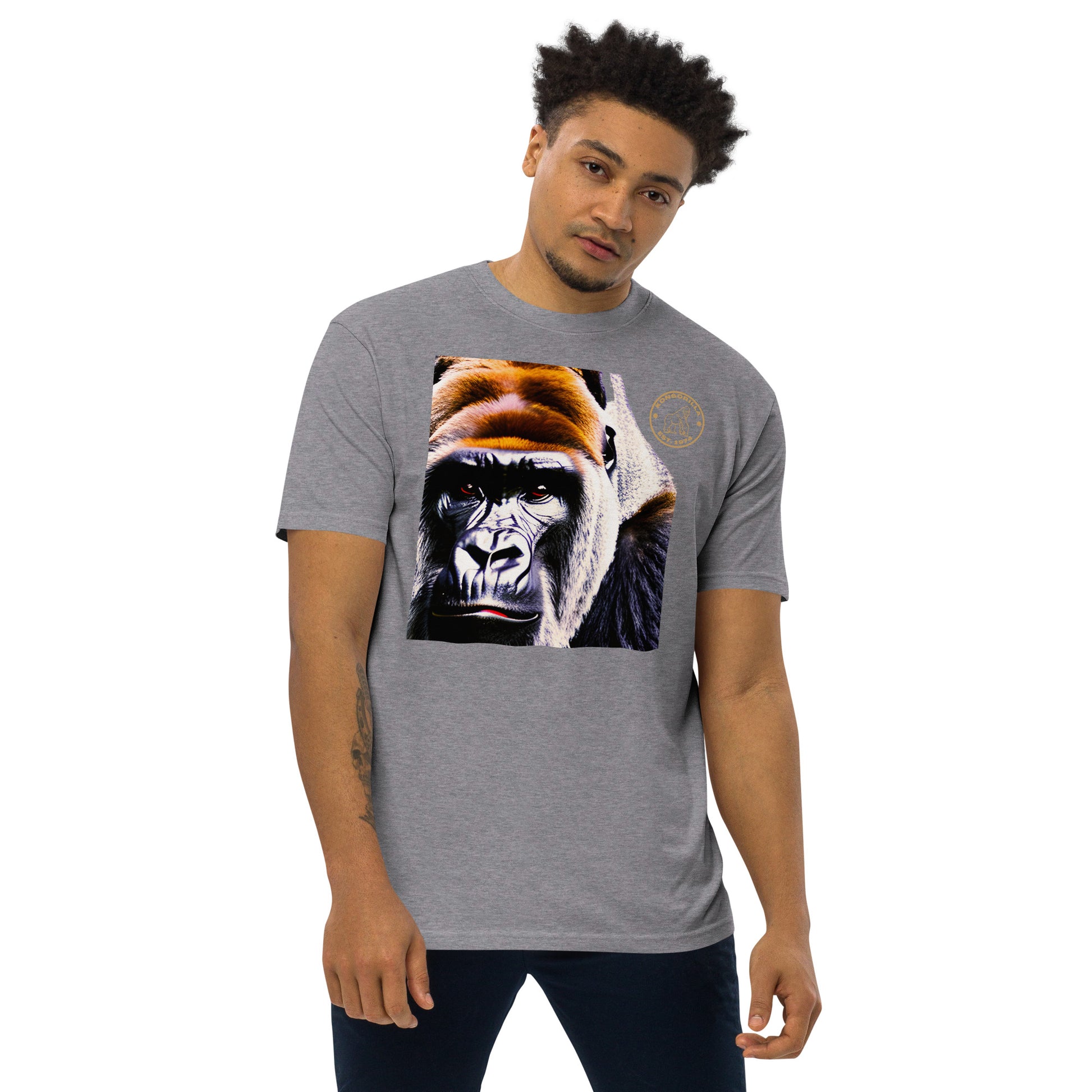 Kongorilla Men’s premium heavyweight T-shirt
