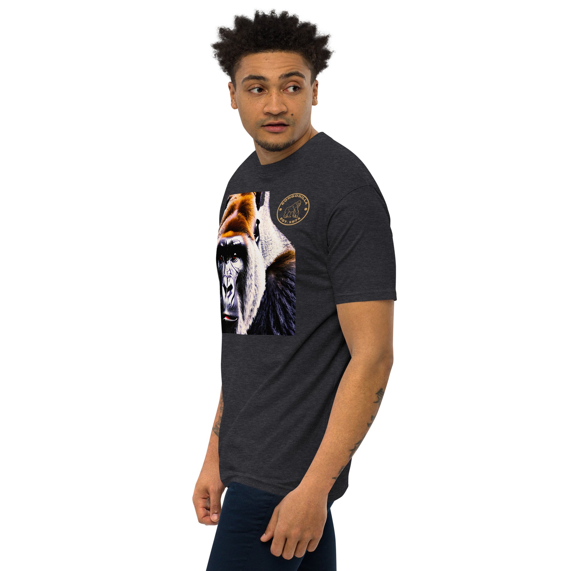 Kongorilla Men’s premium heavyweight T-shirt
