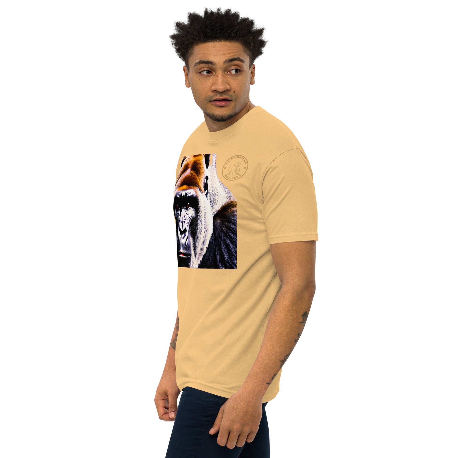 Kongorilla Men’s premium heavyweight T-shirt