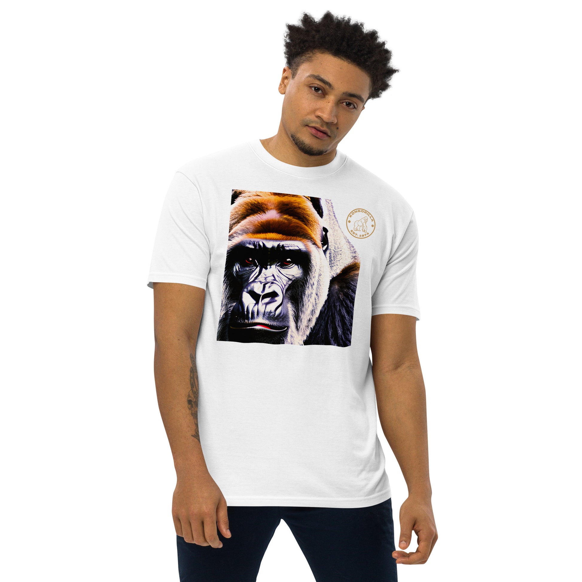 Kongorilla Men’s premium heavyweight T-shirt