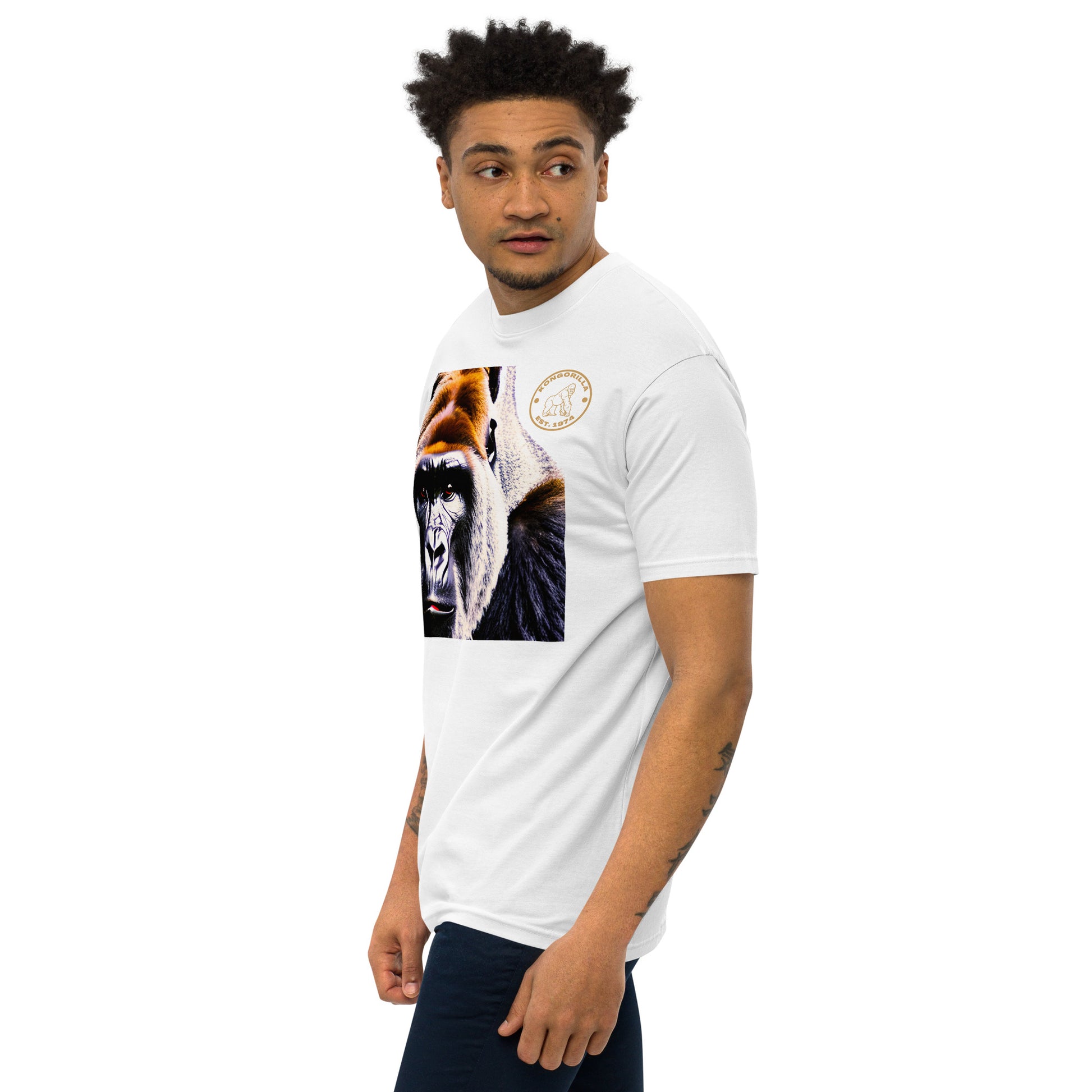 Kongorilla Men’s premium heavyweight T-shirt