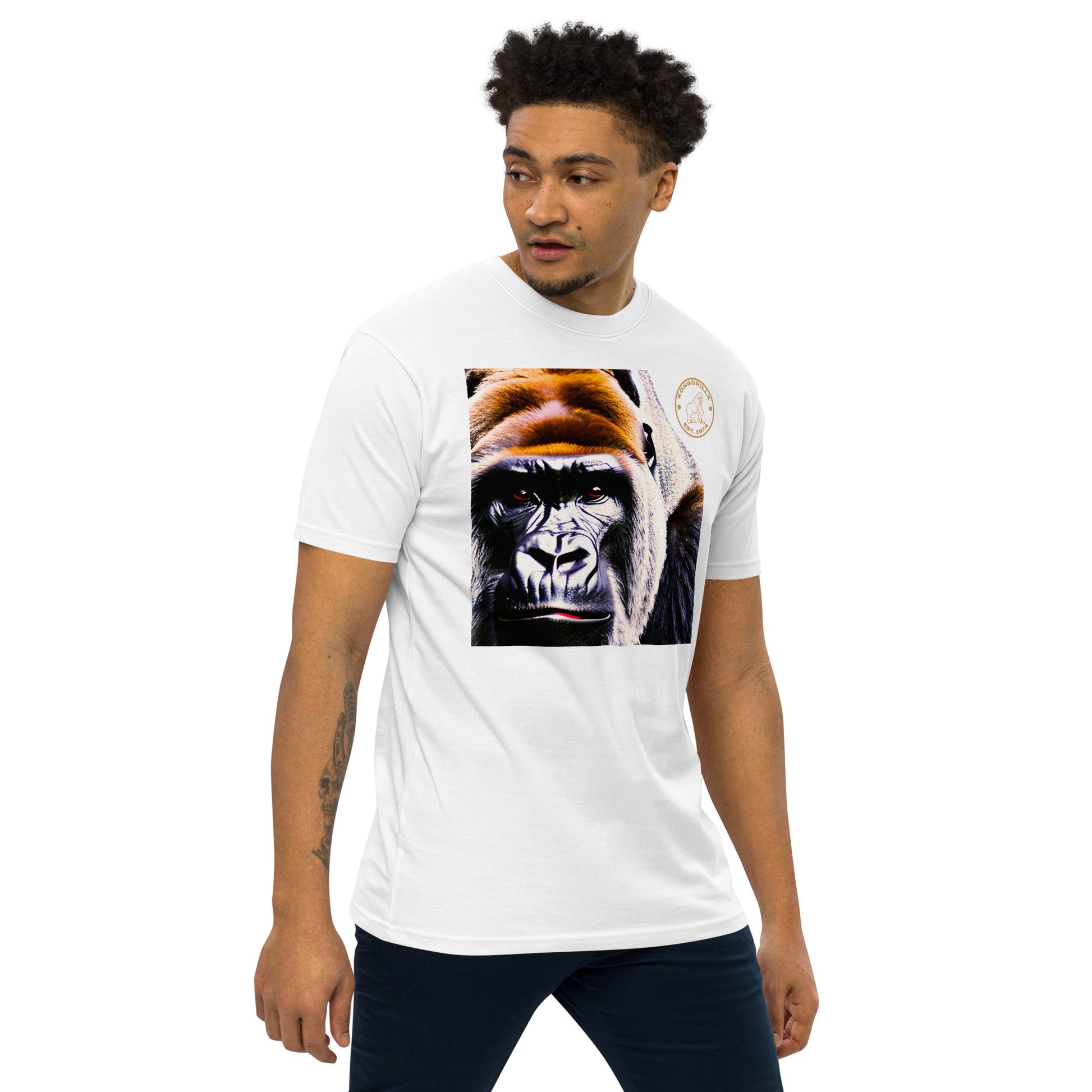 Kongorilla Men’s premium heavyweight T-shirt