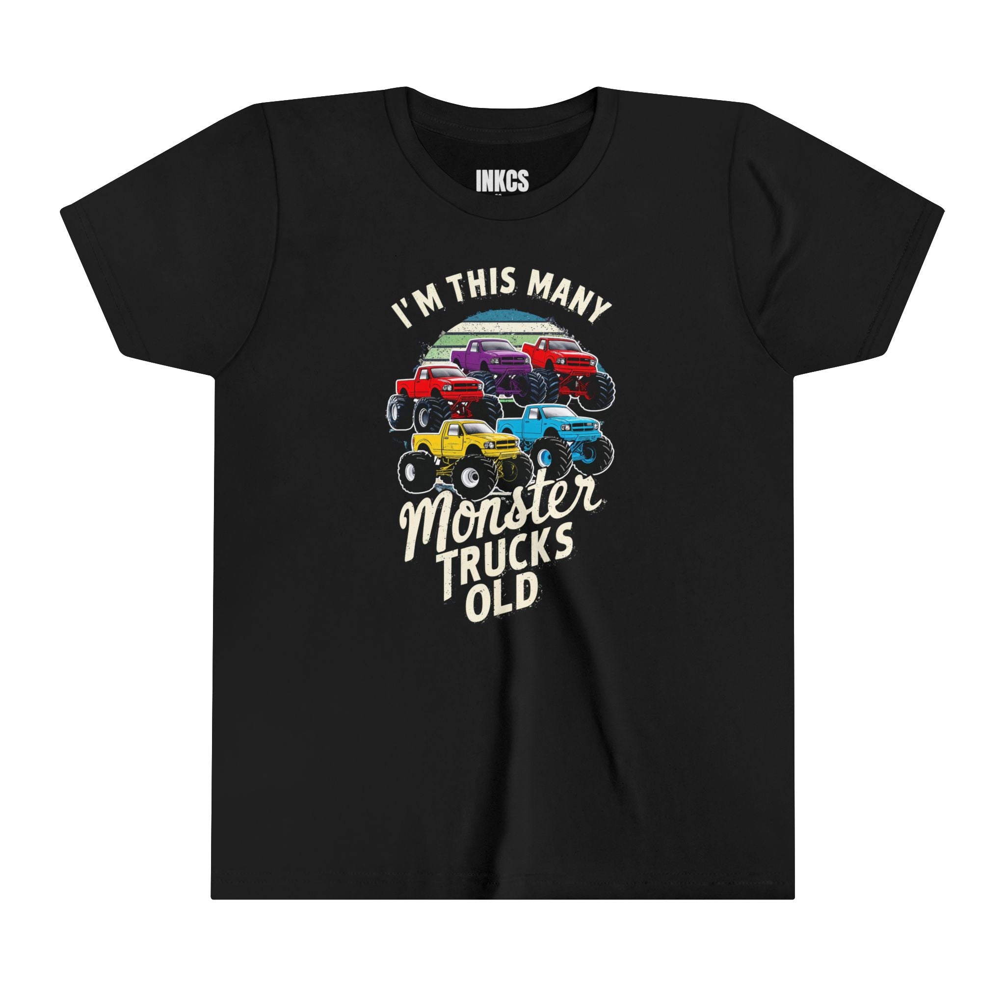 Kids Birthday Monster Trucks Tee
