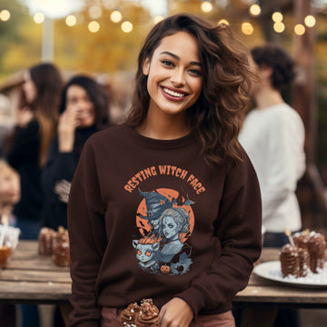 Resting Witch Face Halloween shirt, Spooky Fall Sweatshirt, unisex Fall Sweater, Halloween Sweatshirt, Spooky Season, Cute Fall Sweatshirt
