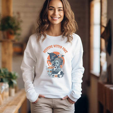 Resting Witch Face Halloween shirt, Spooky Fall Sweatshirt, unisex Fall Sweater, Halloween Sweatshirt, Spooky Season, Cute Fall Sweatshirt