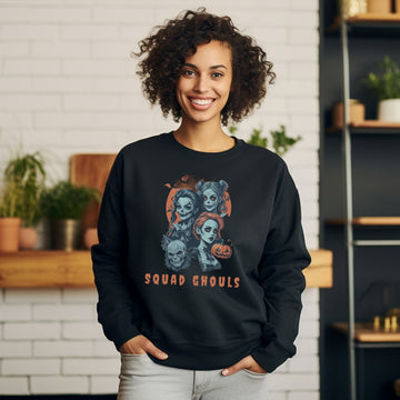 Squad Ghouls Halloween Sweatshirt, Spooky Fall Shirt, Unisex Fall Sweatshirt, Halloween Sweatshirt, Cute Fall Sweatshirts