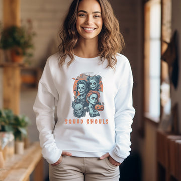 Squad Ghouls Halloween Sweatshirt, Spooky Fall Shirt, Unisex Fall Sweatshirt, Halloween Sweatshirt, Cute Fall Sweatshirts
