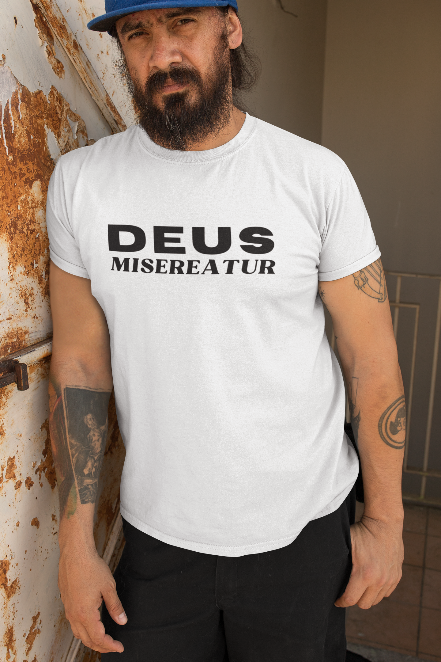 Deus Misereatur Cotton Crew Tee