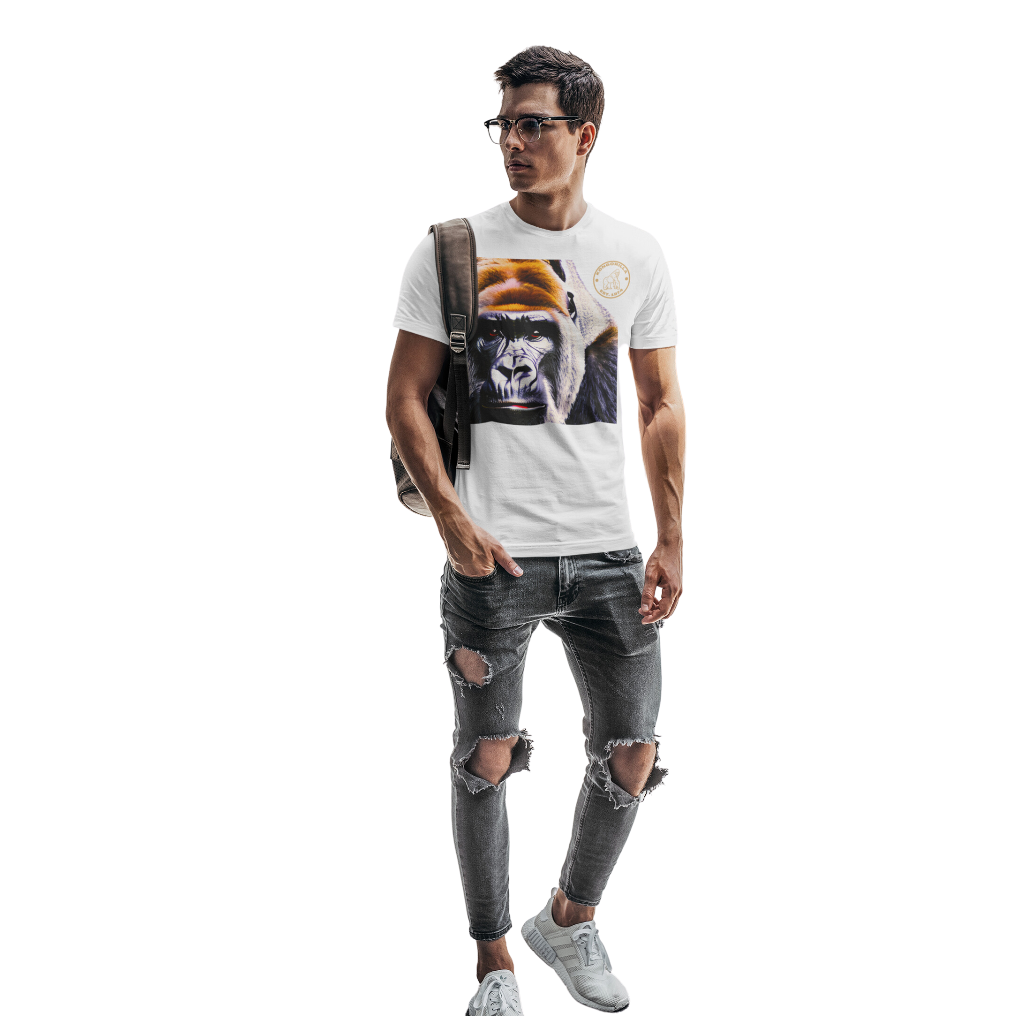 Kongorilla Unisex Soft and lightweight T-shirt - Gold Stamped