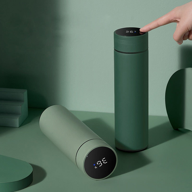 Smart Water Bottle with LCD Temperature Display