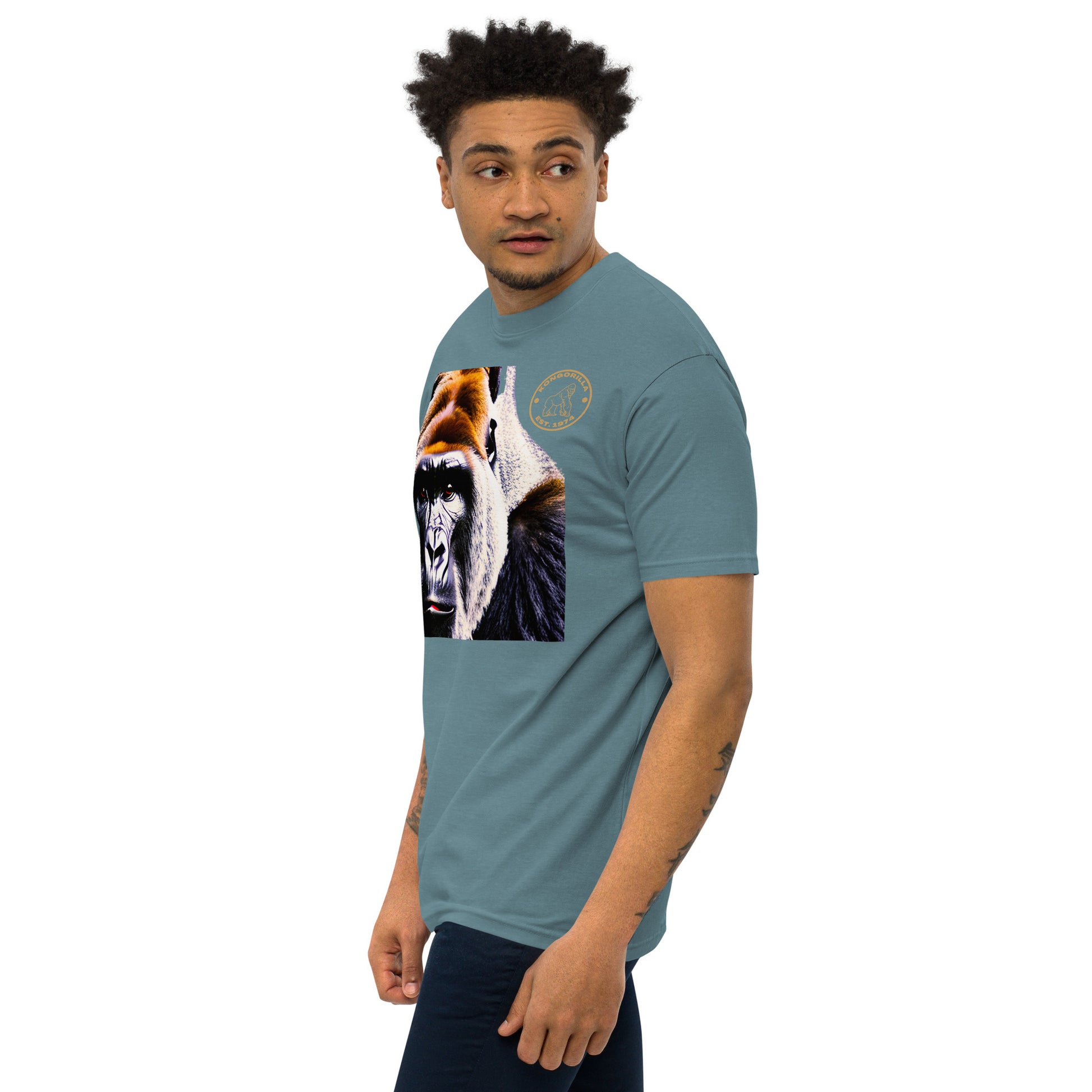 Kongorilla Men’s premium heavyweight T-shirt