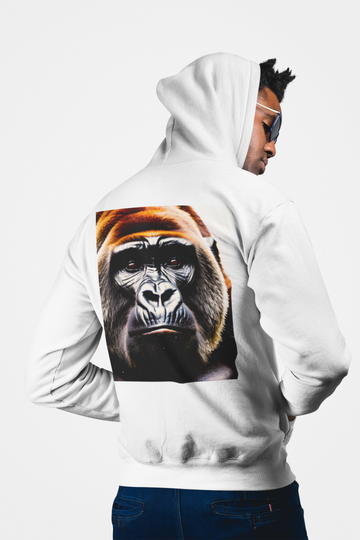 Kongorilla Unisex Hoodie - Gorilla Back, Gold Stamp Front