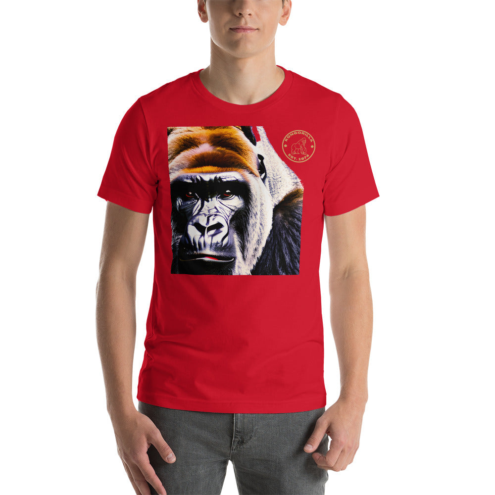 Kongorilla Unisex Soft and lightweight T-shirt - Gold Stamped